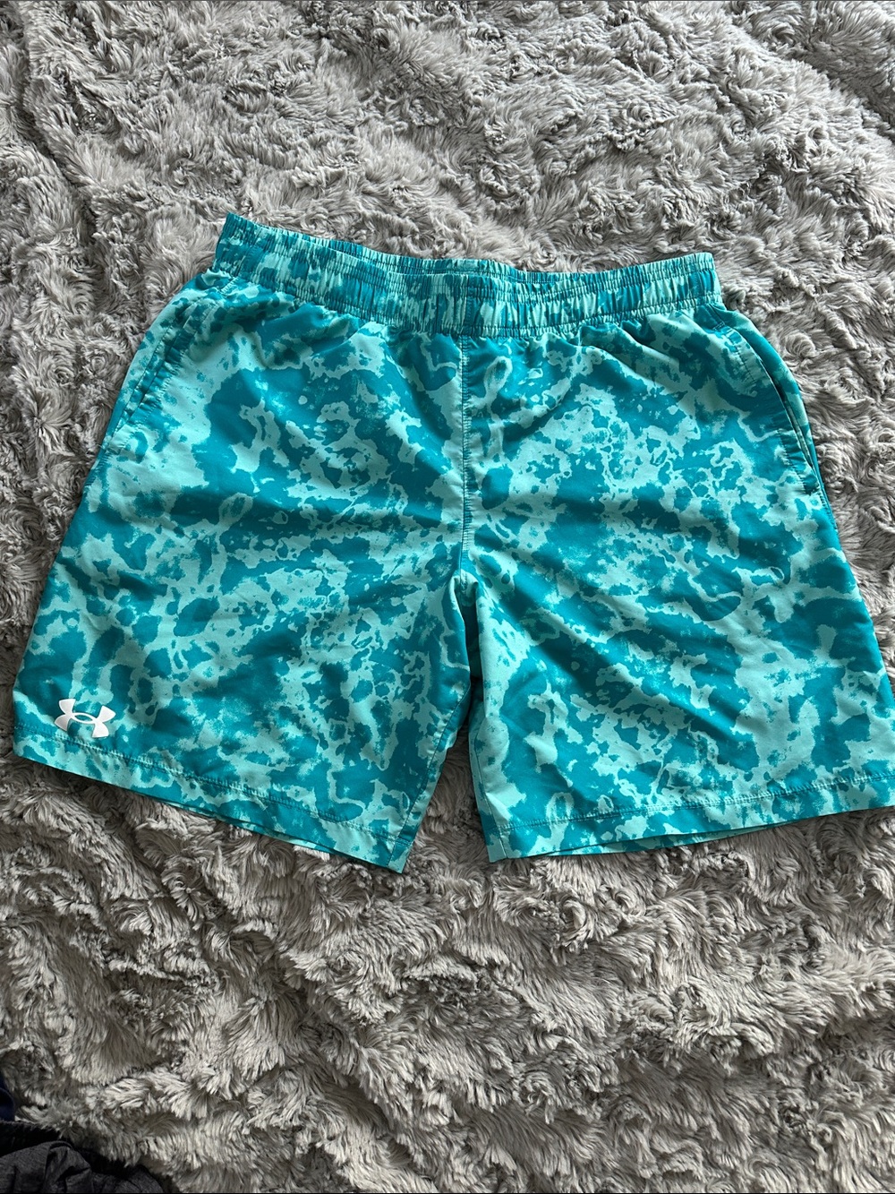 Under Armour Aqua Teal Camo Performance Shorts
